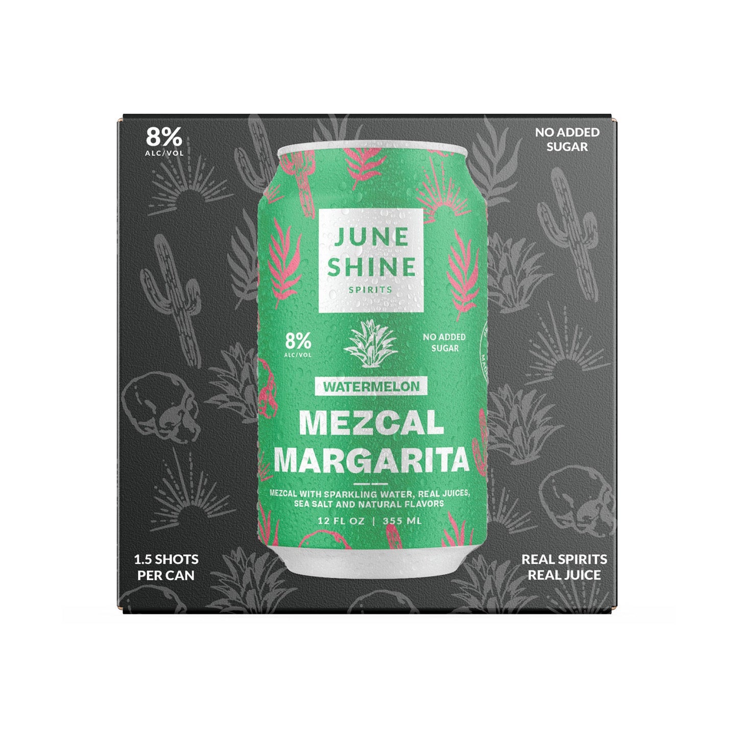 Juneshine Mezcal Margarita Watermelon - 4PK