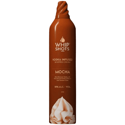 Whipshots Mocha Vodka Infused Whipped Cream by Cardi B - 375ML 