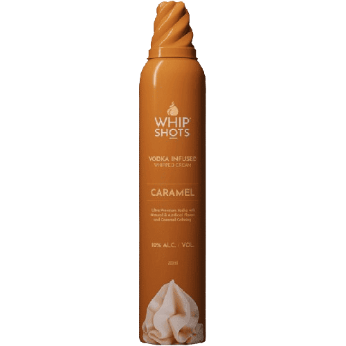 Whipshots Caramel Vodka Infused Whipped Cream by Cardi B - 375ML 