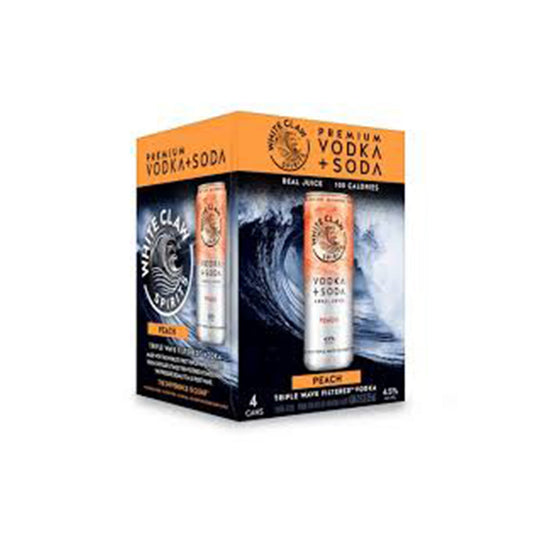 White Claw Spirits Peach - 4PK