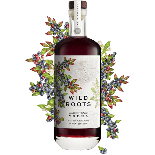 Wild Roots Huckleberry Infused Vodka - 750ML Flavored Vodka