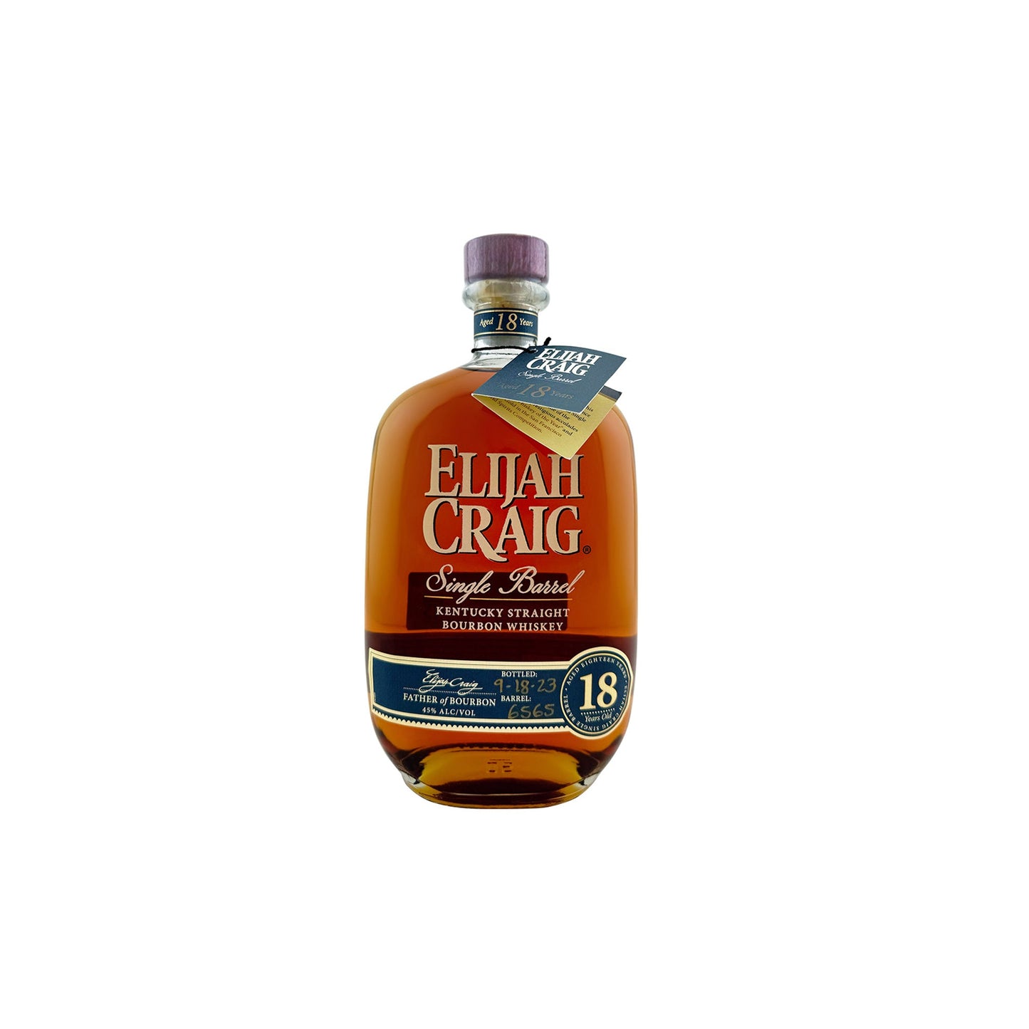 Elijah Craig 18yr Single Barrel Father of Bourbon - 750ML