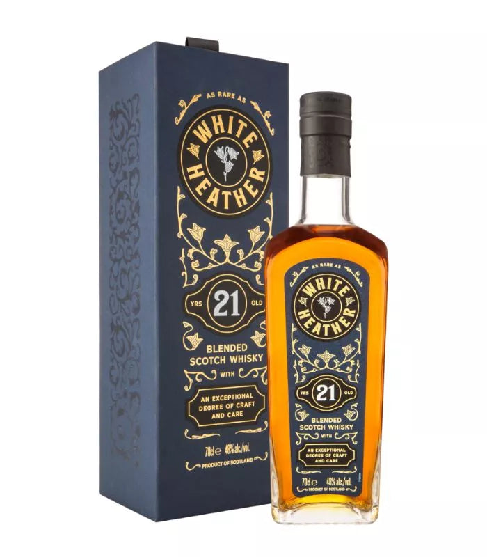 White Heather 21 Year Old Blended Scotch Whisky 700mL 